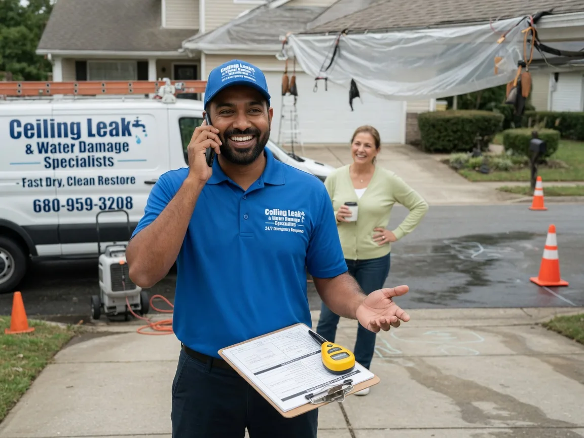 Ceiling Leak Cleanup Lawton, OK FAQs